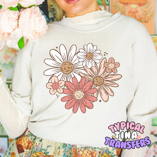 Burst of Daises | DTF Screen Print | POD