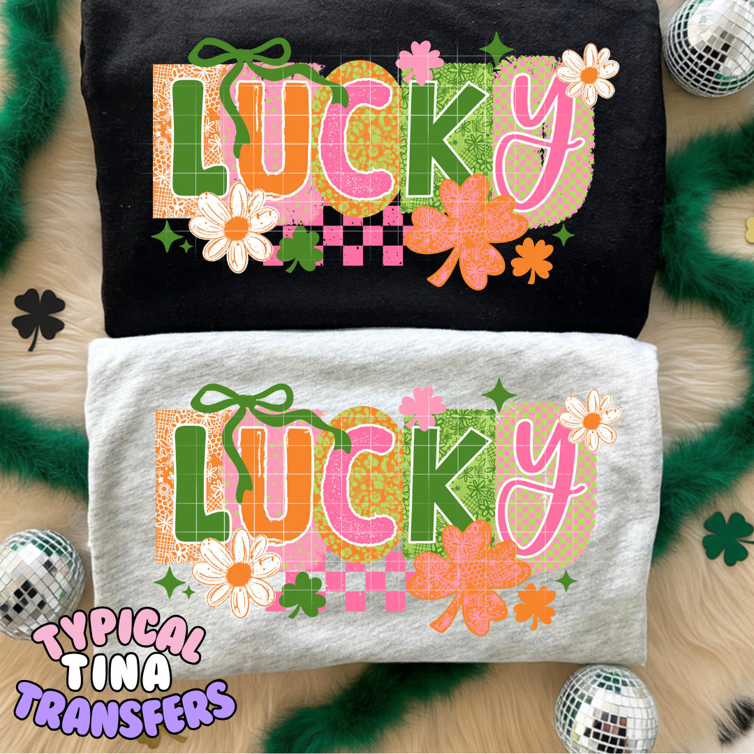 Lucky Patch letters | DTF Transfers | POD