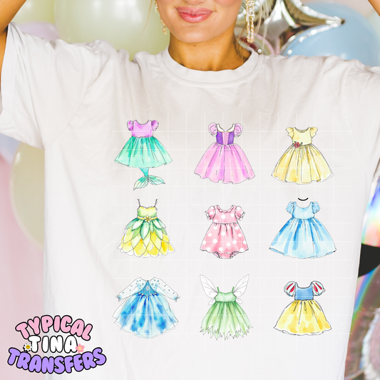 Little Ones .. Princesses | DTF Screen Print | POD