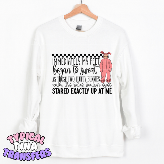 Xmas Story Bunny Suit | DTF Transfer | POD