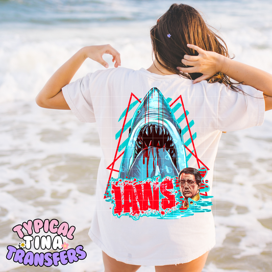 Shark option #2 | DTF Transfer | 11" Adult