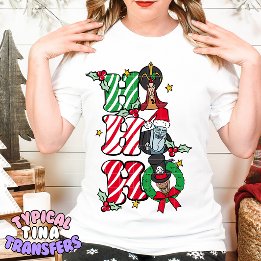 Male Villains Ho Ho Ho | DTF Transfer | POD