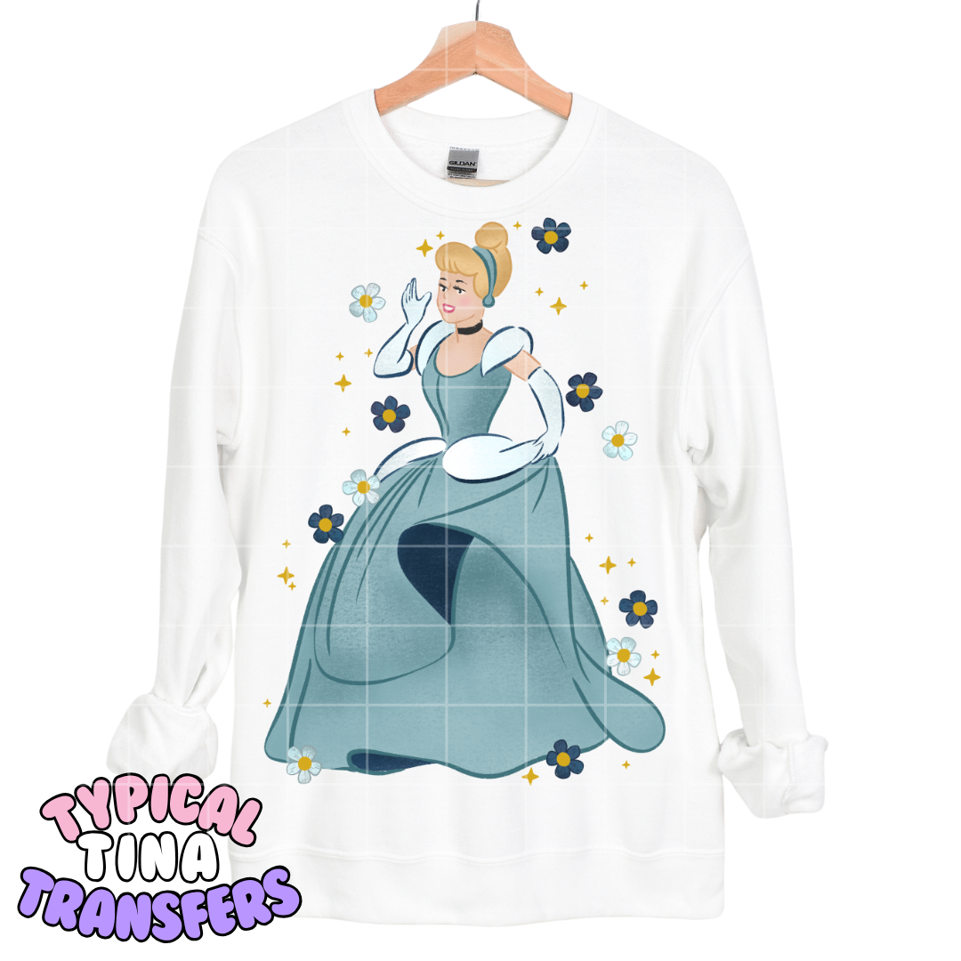 Princesses with florals - choose design | DTF Transfers | POD