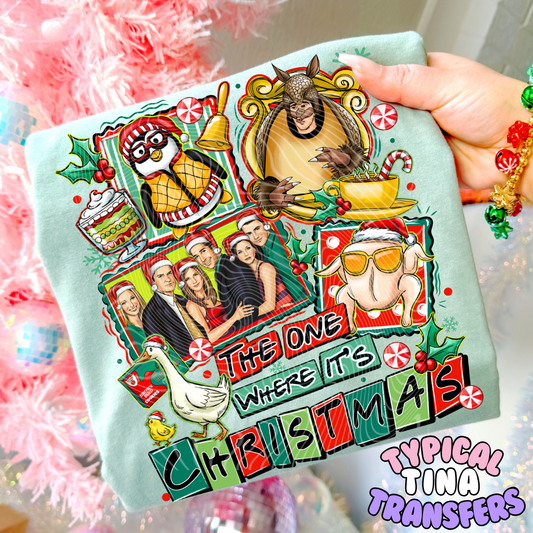 The one where it's christmas | DTF Transfers | POD