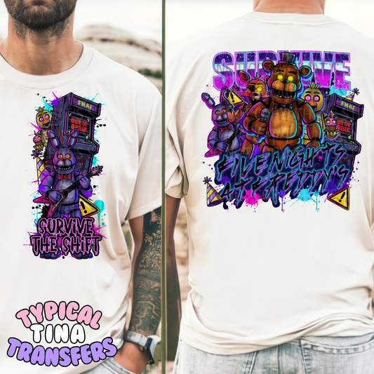 Survive the shift | DTF Transfers | POD