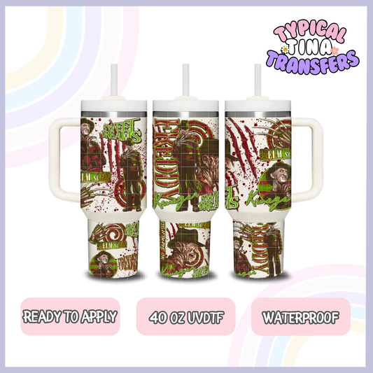 Fred elm | 40oz UVDTF Wrap | POD