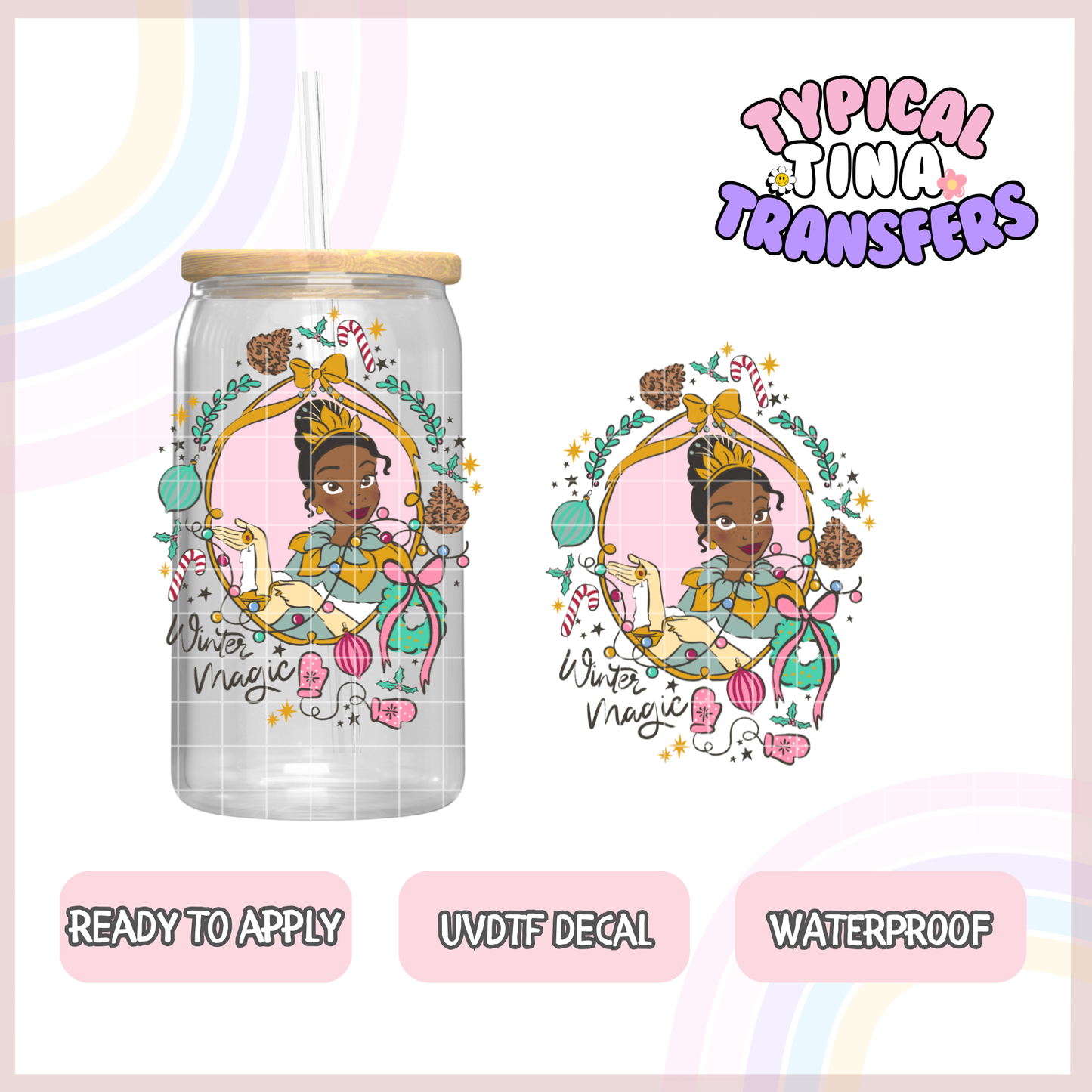 UVDTF Decal | 3"-4" decals | POD - select princess