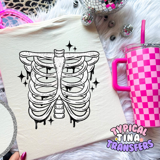 Ribcage | DTF Screen Print | POD