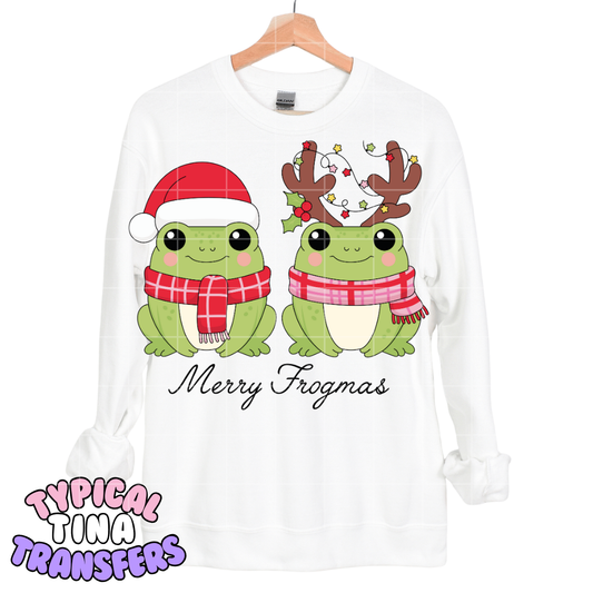 Merry Frogmas | DTF Transfers | POD