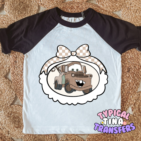 Tow truck Frame | DTF Screen Print | POD