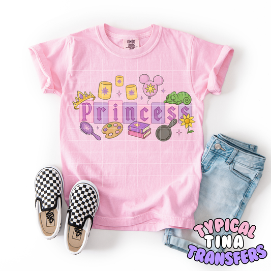 Princess banner |  DTF Transfer | 9" Youth