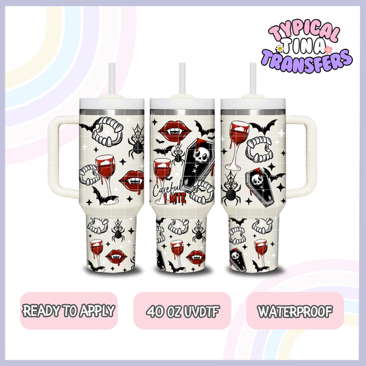 Vampire Fangs | 40oz UVDTF Wrap | POD