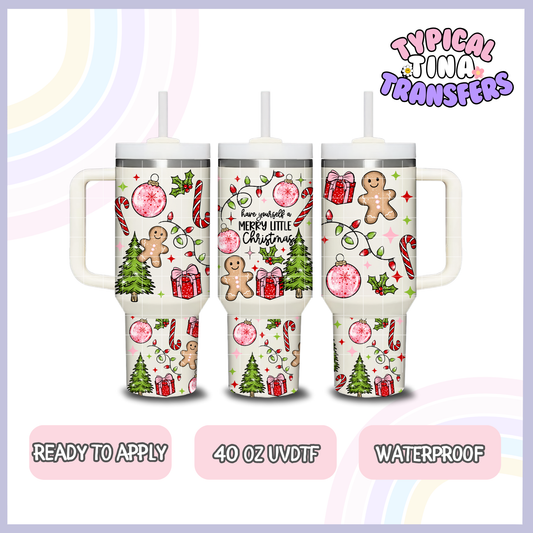 have yourself a merry little christmas | 40oz UVDTF Wrap | POD