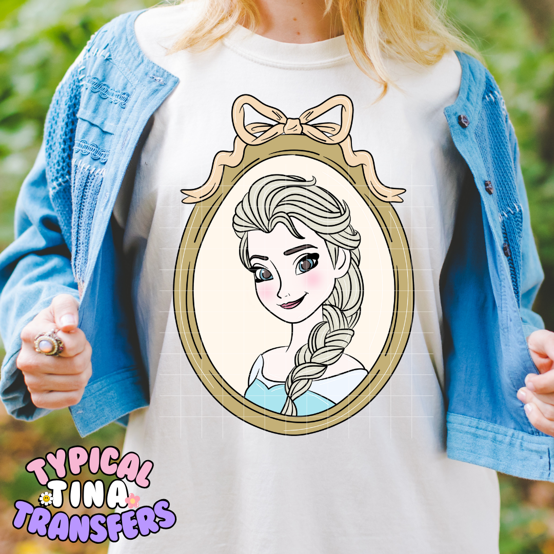 Princess Vintage Frames | DTF Screen Print | POD