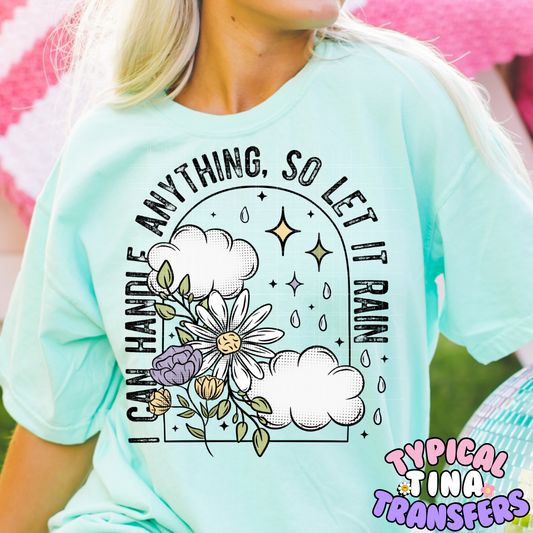 Let it Rain Florals | DTF Screen Print | POD