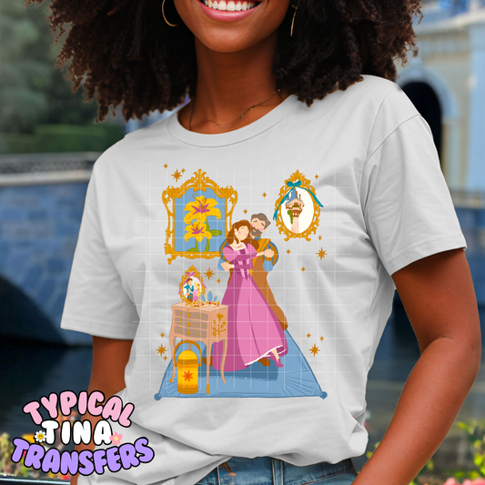 Tangled parents (bright) | DTF Screen Print | POD