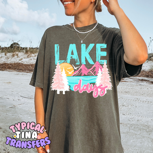 Lake Days | DTF Screen Print | POD