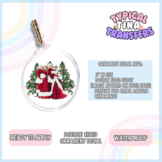 White Xmas | 3" Ornament Decal