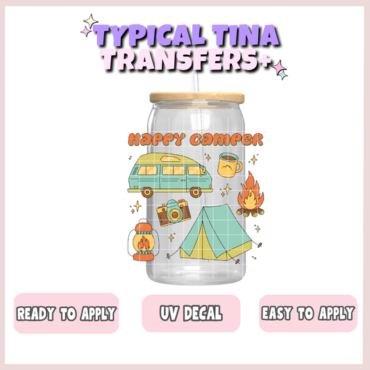 Happy camper | UV decals | POD