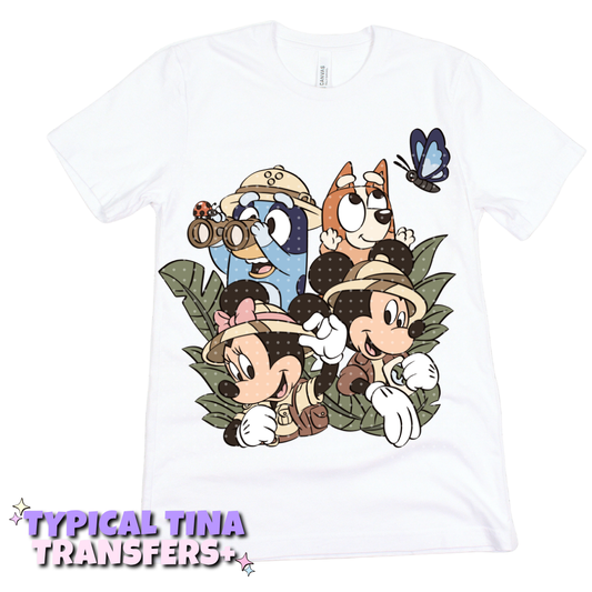 Jungle Ride M&M w/ pup sisters | DTF Transfers | POD