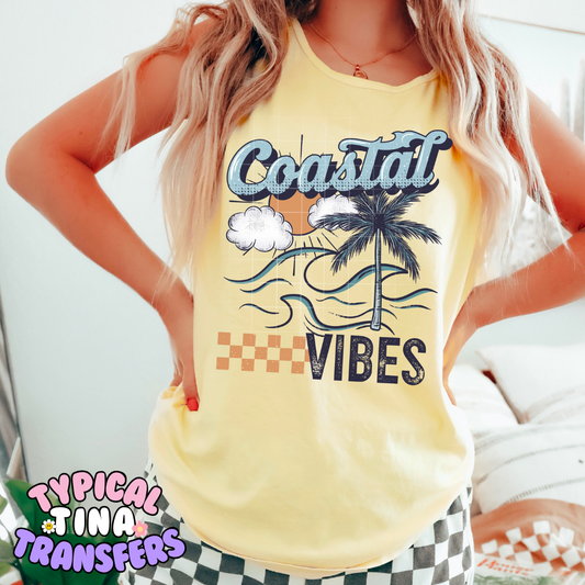 Coastal vibes | DTF Transfer | 11" Adult