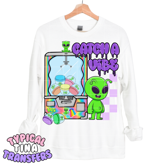 Alien Catch Vibes | DTF Transfers | POD