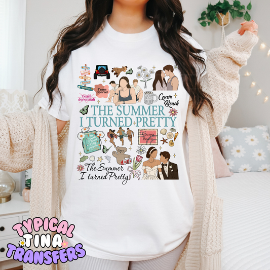 Summer turned pretty | DTF Transfer | 11" Adult