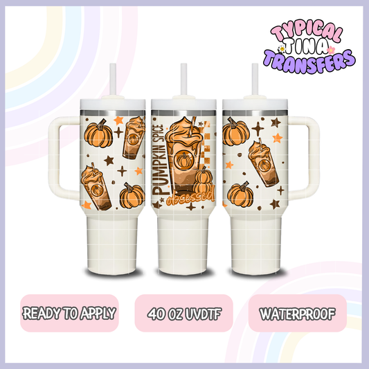 Pumpkin Spice | 40oz UVDTF Wrap | POD