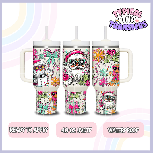 Groovy Santa | 40oz UVDTF Wrap | POD