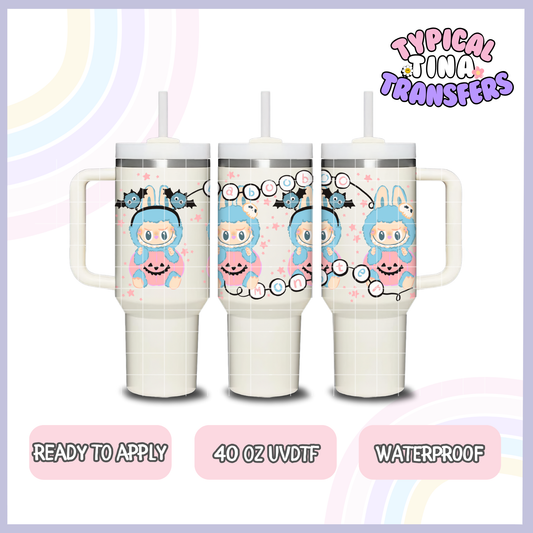 Lafu Spooky Blue | 40oz UVDTF Wrap | POD