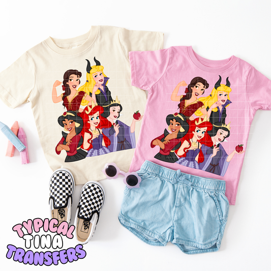 Princess Villains | DTF Transfer | POD