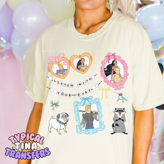 Listen with your Heart | DTF Screen Print | POD