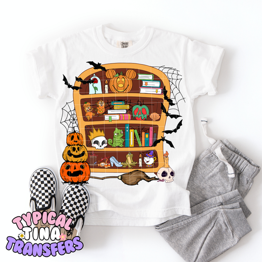 Halloween Magical bookcase | DTF Transfer | POD