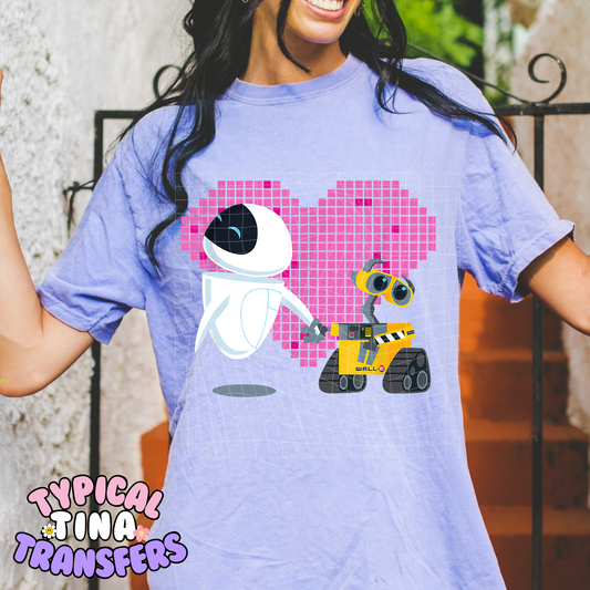 Robots Love | DTF Screen Print | POD