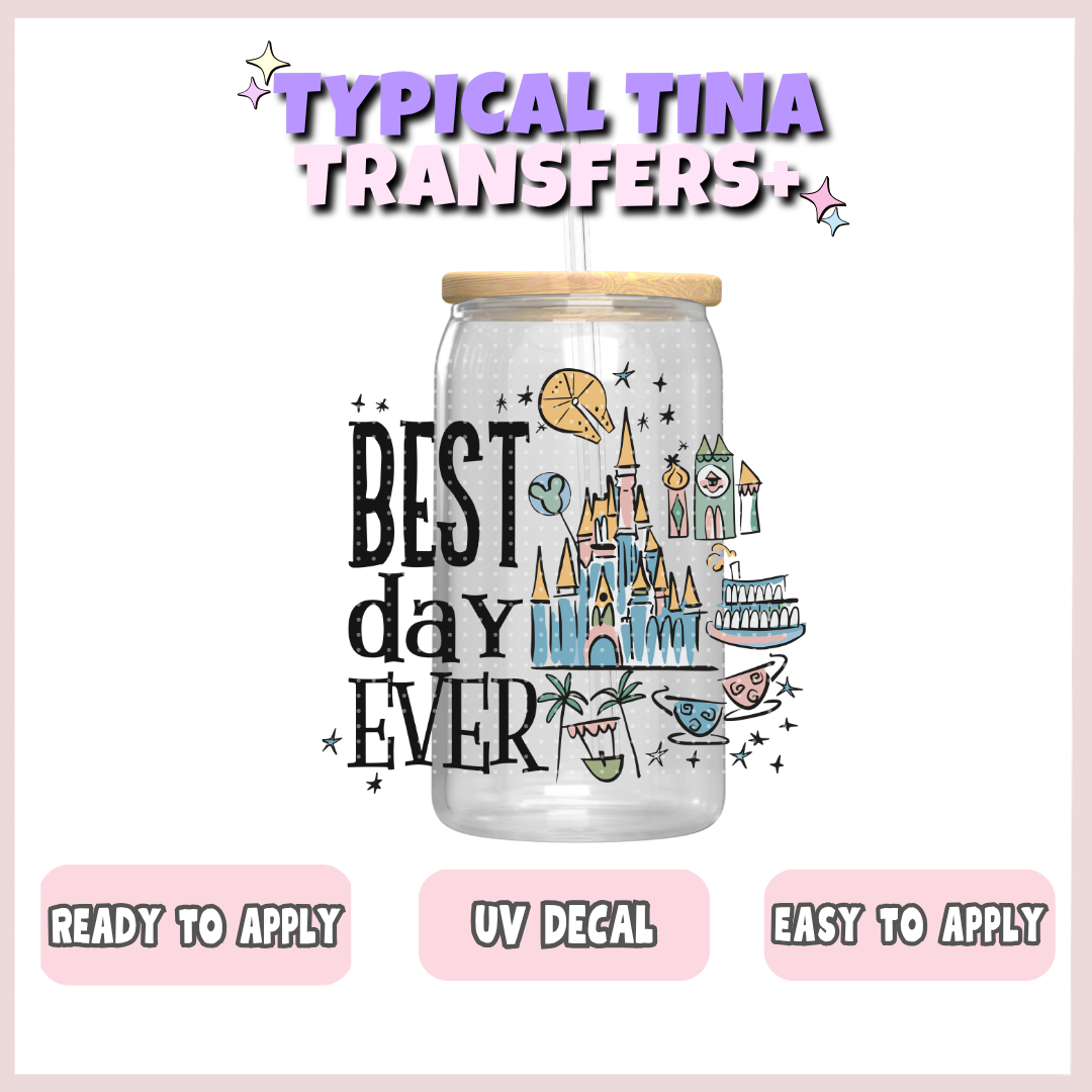 best day ever castle | UV decals | POD
