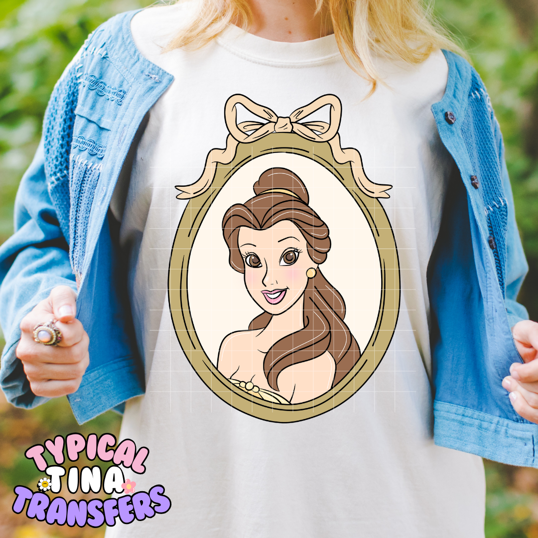 Princess Vintage Frames | DTF Screen Print | POD