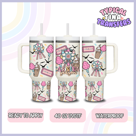 Carnival Season | 40oz UVDTF Wrap | POD