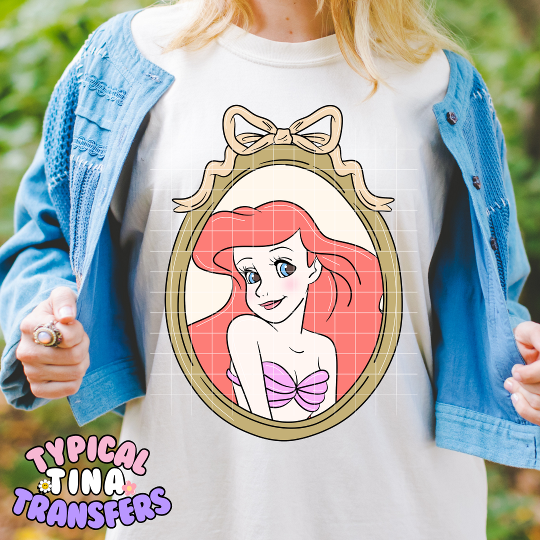 Princess Vintage Frames | DTF Screen Print | POD