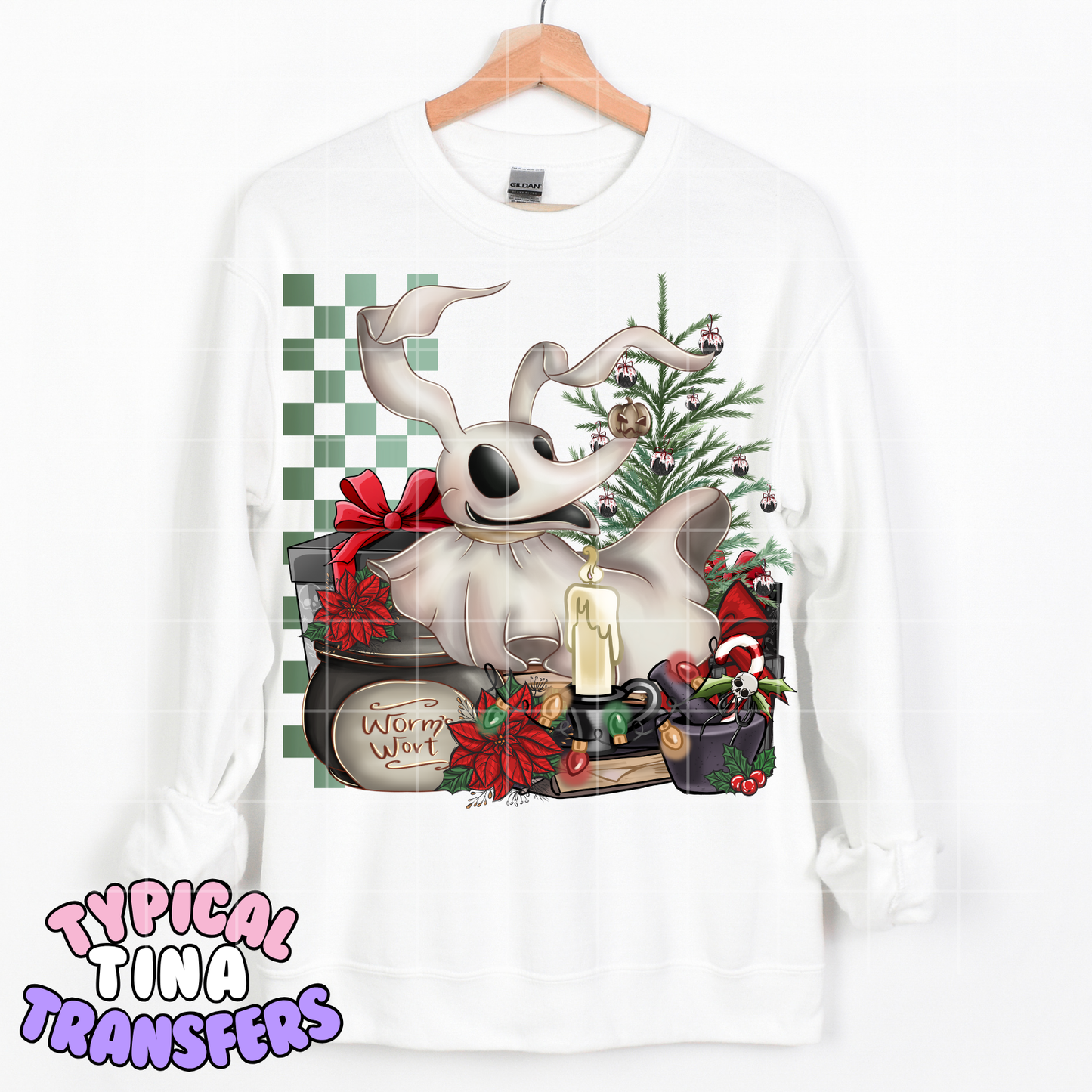 Zero Holiday theme (checkered background) | DTF Transfer | POD