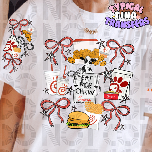 Coquette Chick.fil- no meat | DTF Transfer | POD