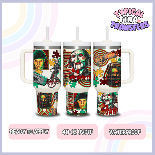 saw -no lines | 40oz UVDTF Wrap | POD