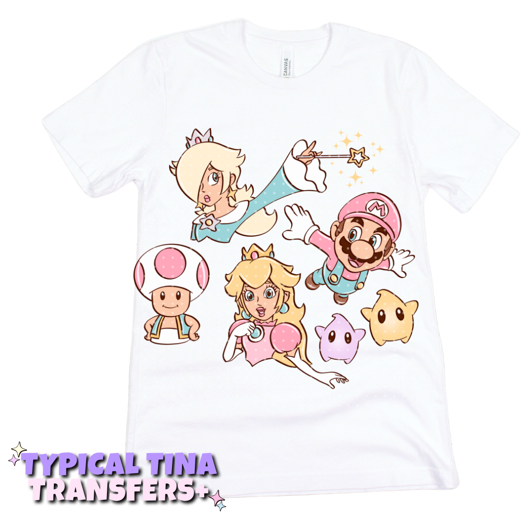 Super M - group with princesses | DTF Transfers | POD