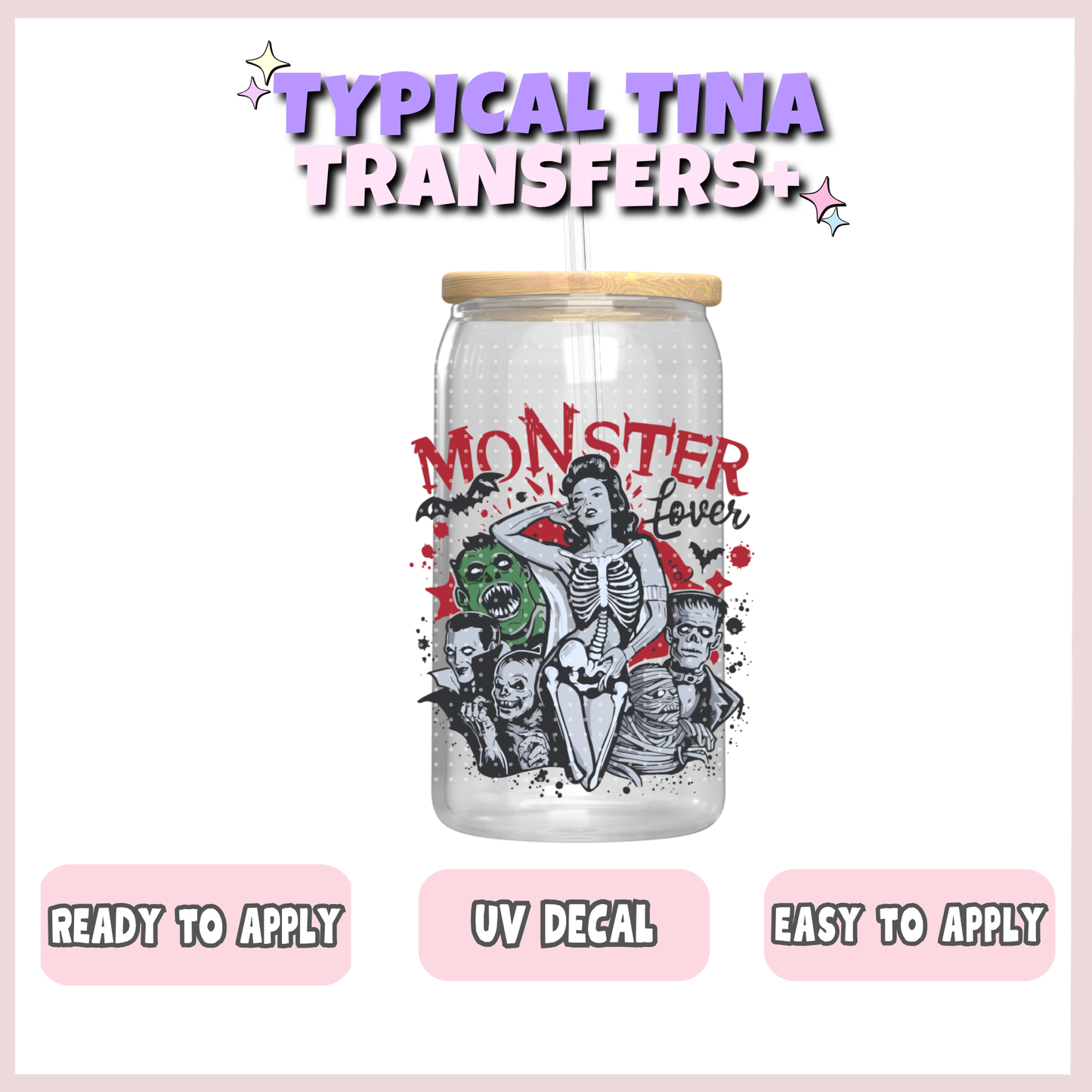 monster lover | UV decals | POD