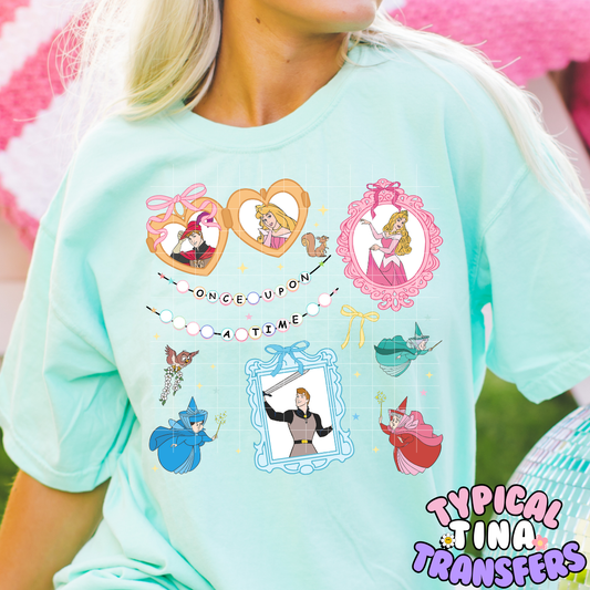 Friendship Bracelet once Upon a Time | DTF Screen Print | POD