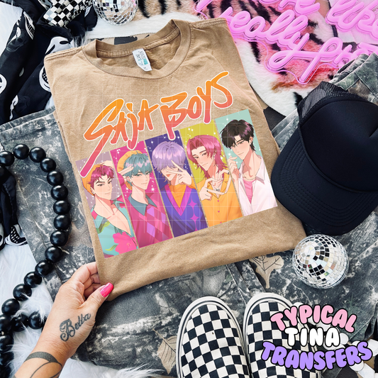 Saja Boys Pastels | DTF Transfer | 15" Adult