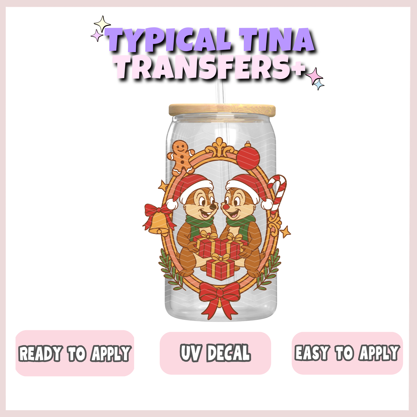 christmas chipmunks | UV decals | POD