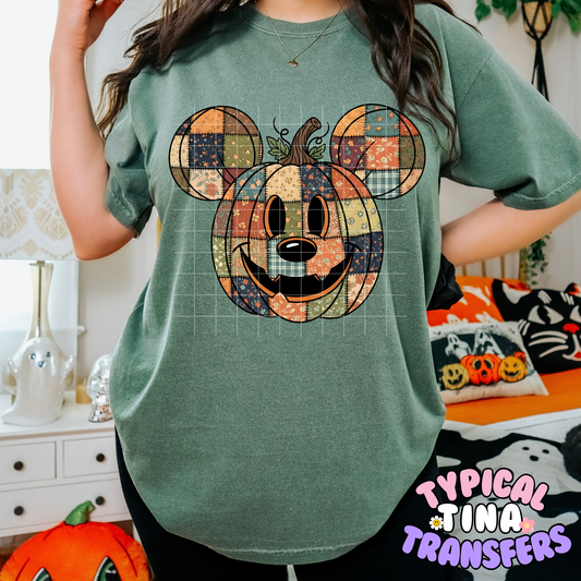 Pumpkin Patch Pattern Mick | DTF Transfer | POD