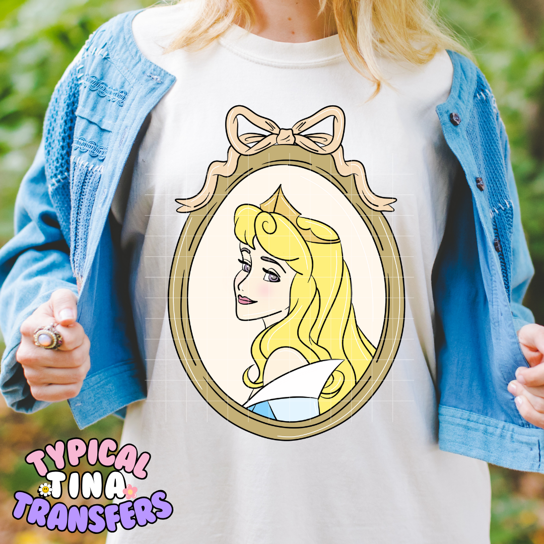 Princess Vintage Frames | DTF Screen Print | POD