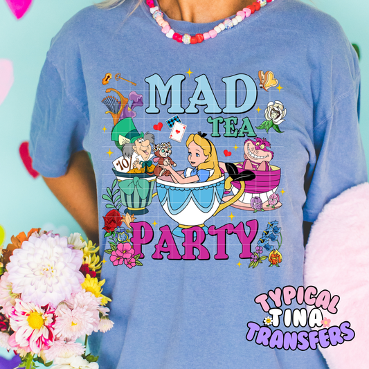 Mad Tea Party | DTF Screen Print | POD
