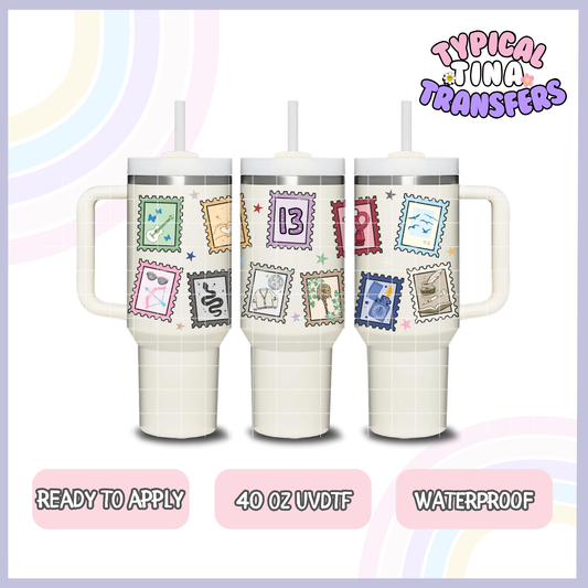 TS Album Stamps | 40oz UVDTF Wrap | POD